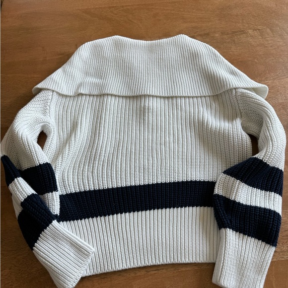 Ralph Lauren Polo White and Blue Crewneck Sweater 100% cotton - Picture 5 of 13